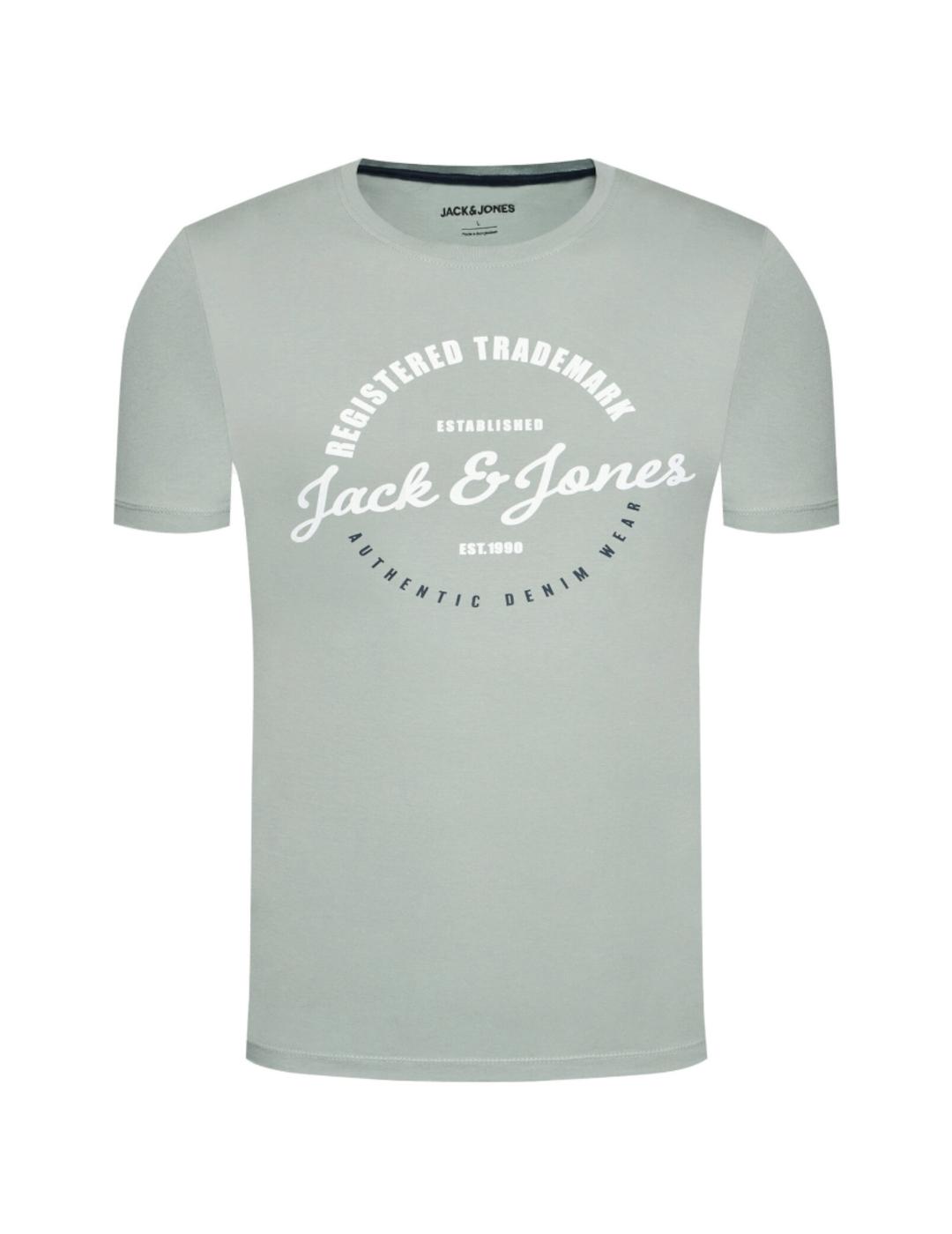 Camiseta Jack&Jones Brat petroleo para hombre-a