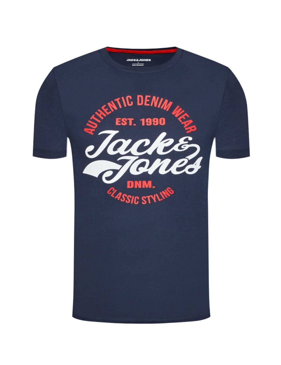 Camiseta Jack&Jones Brat marino para hombre-a