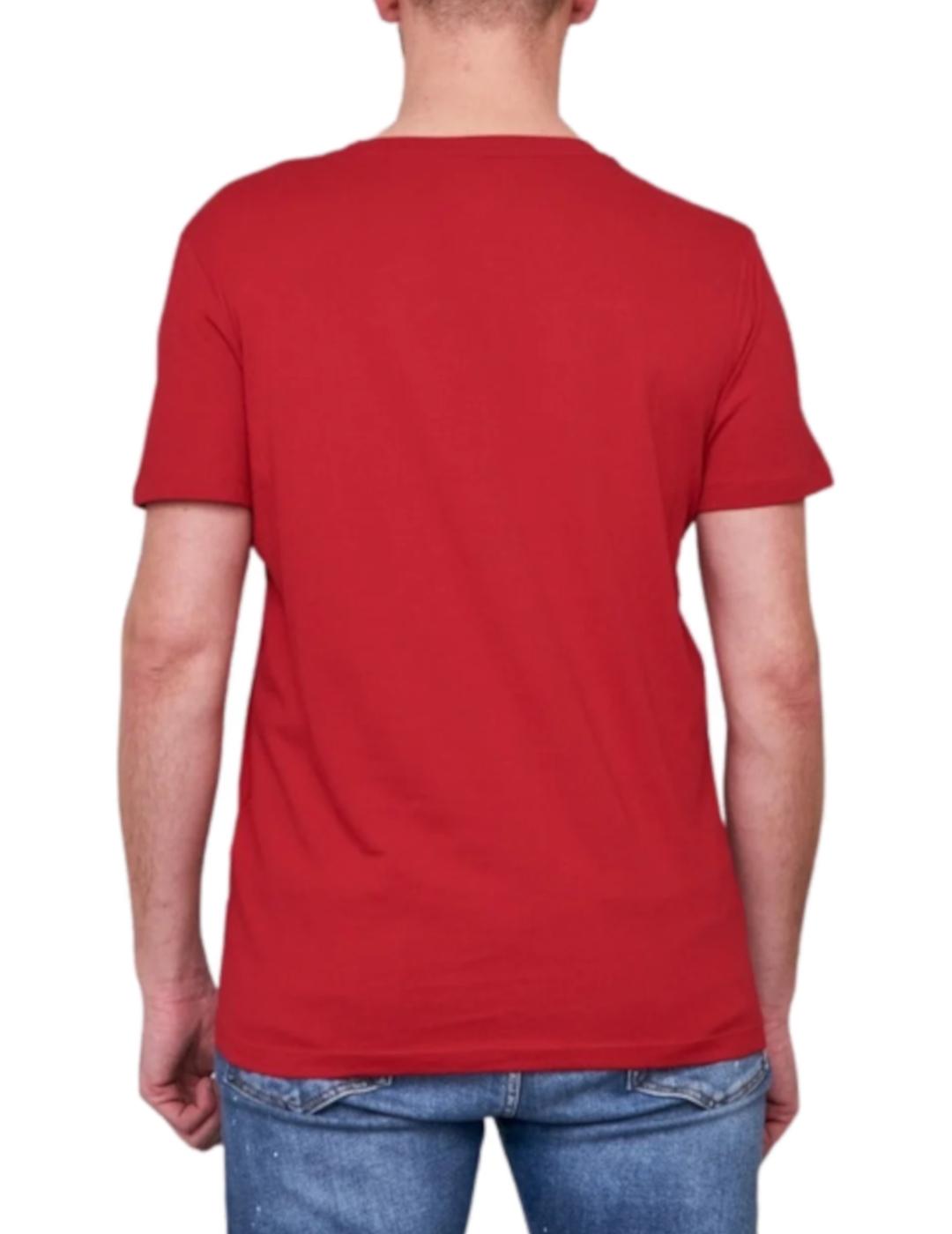 Camiseta navideña de Jack-Jones roja de hombre-z