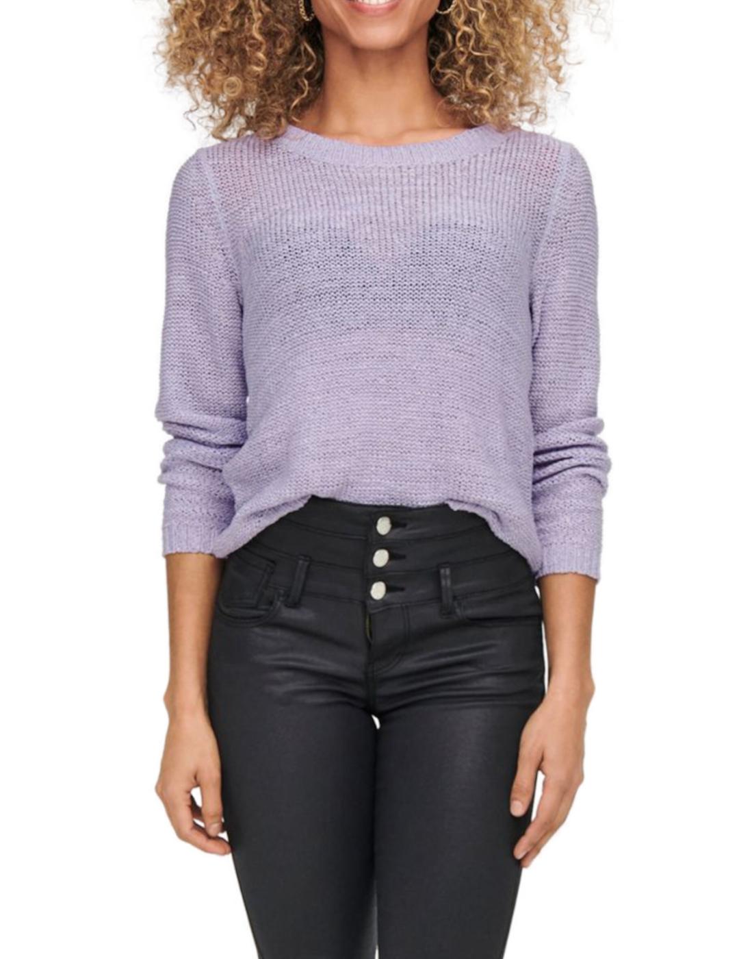 Jersey Only Geena color lila claro para mujer-a