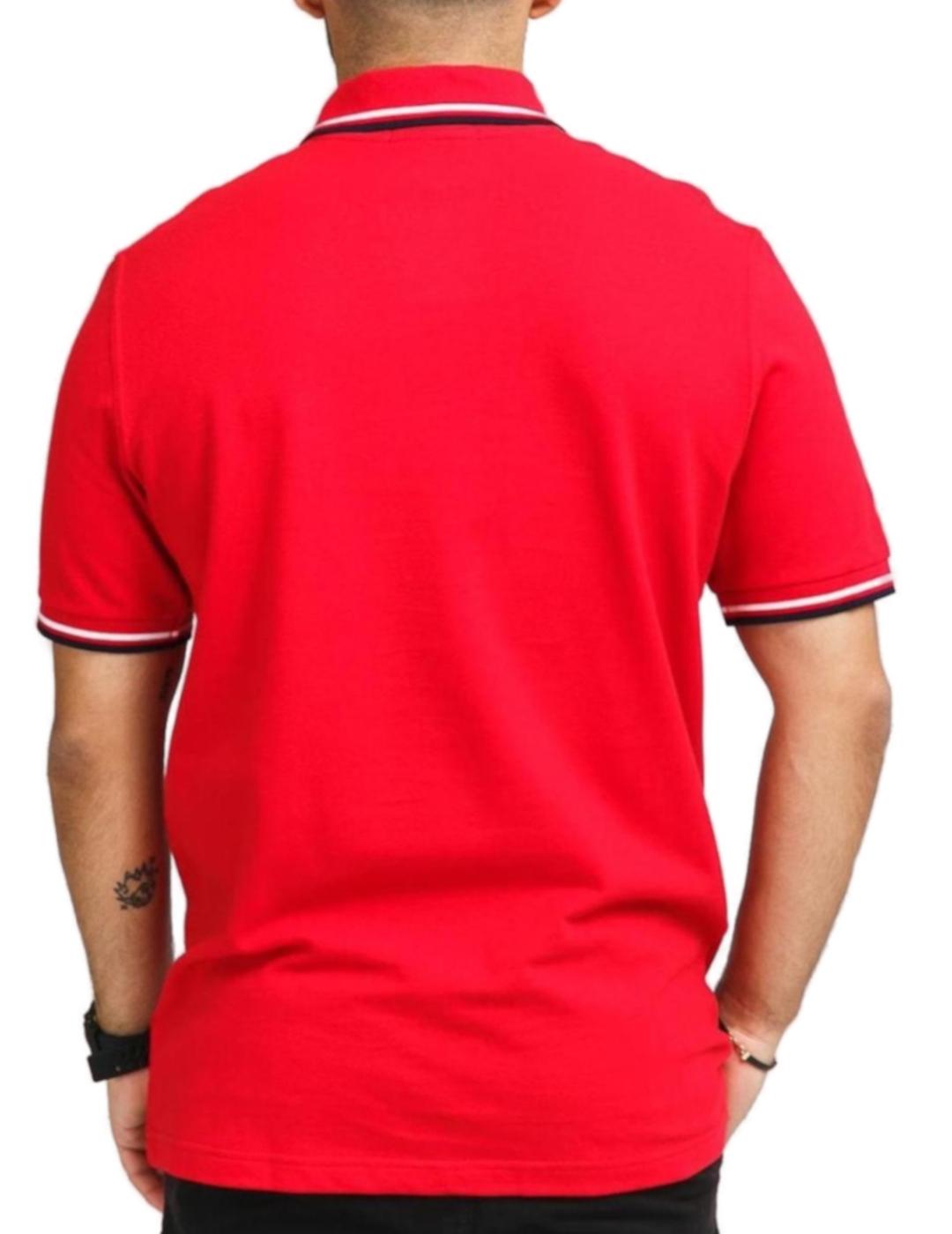 Polo Fred Perry BAS rojo para hombre -y