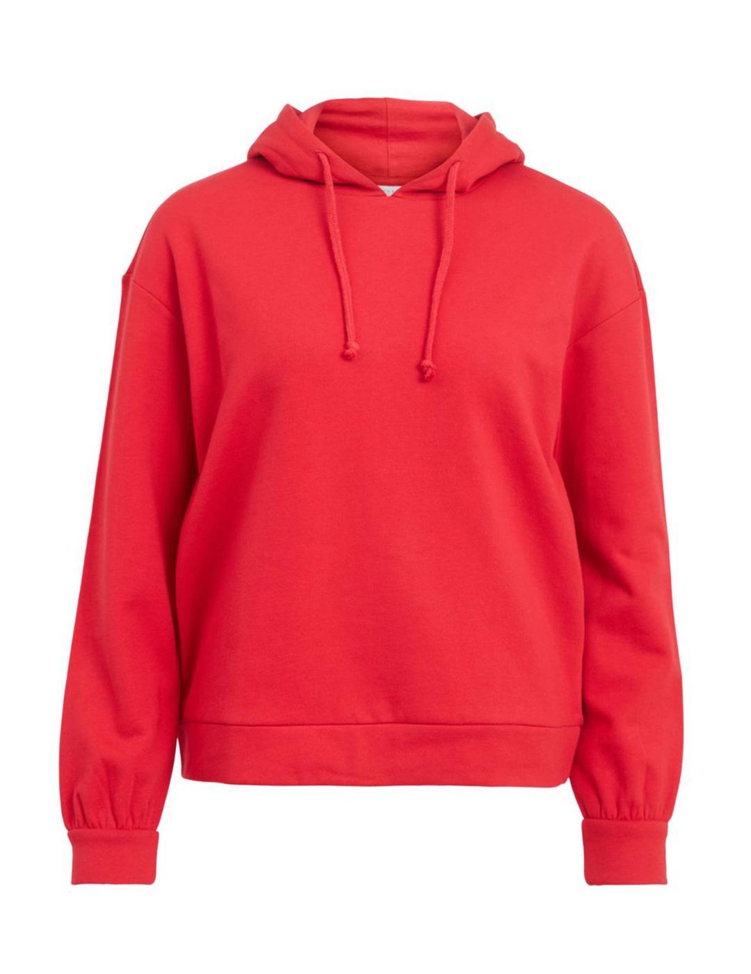 Sudadera Vila Rustie roja  para mujer-z