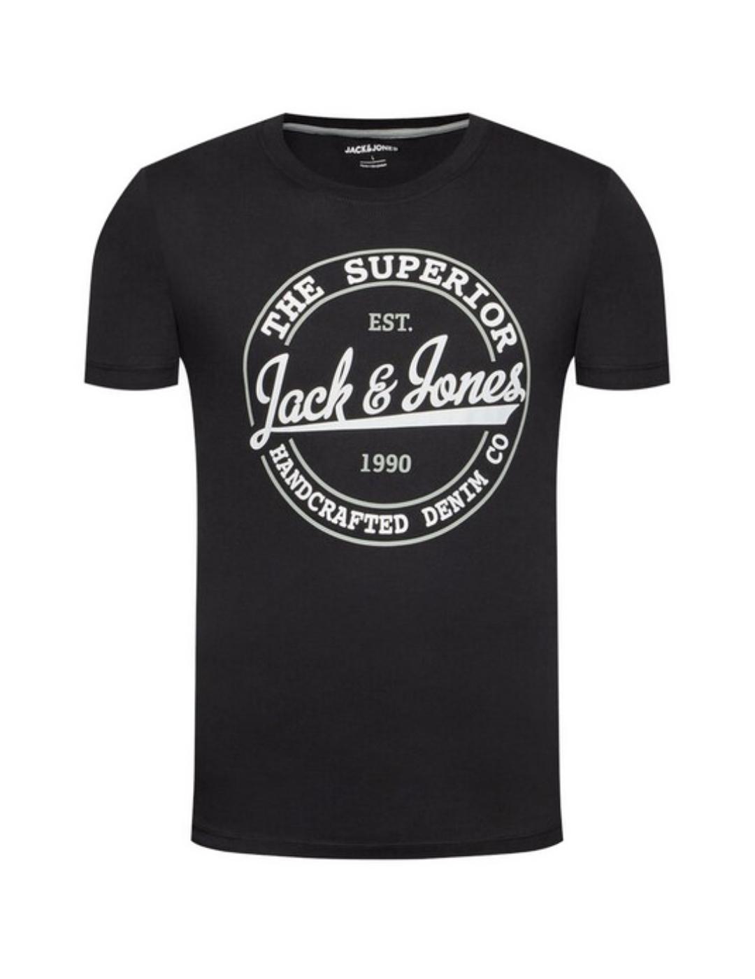 Camiseta Jack&Jones Brat negro para hombre-a