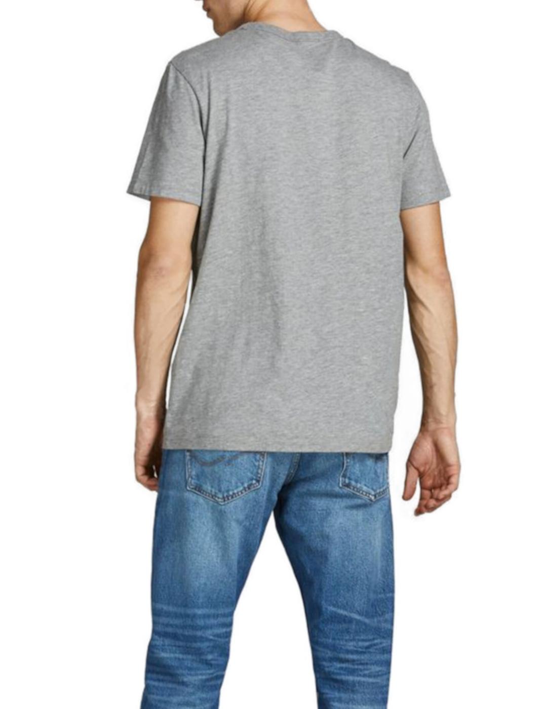 Camiseta Jack-jones gris claro para hombre-a