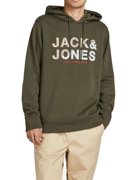 Jack & Jones Forest - Negro - Sudadera Capucha Hombre