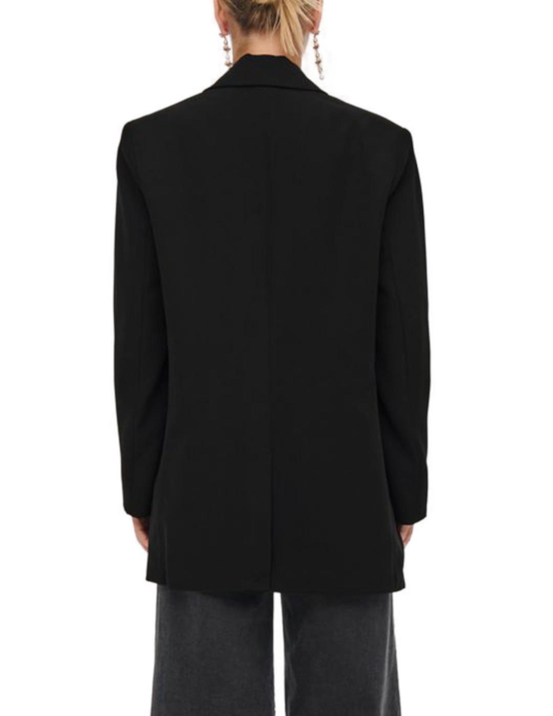 Blazer Only Lana oversize negra para mujer