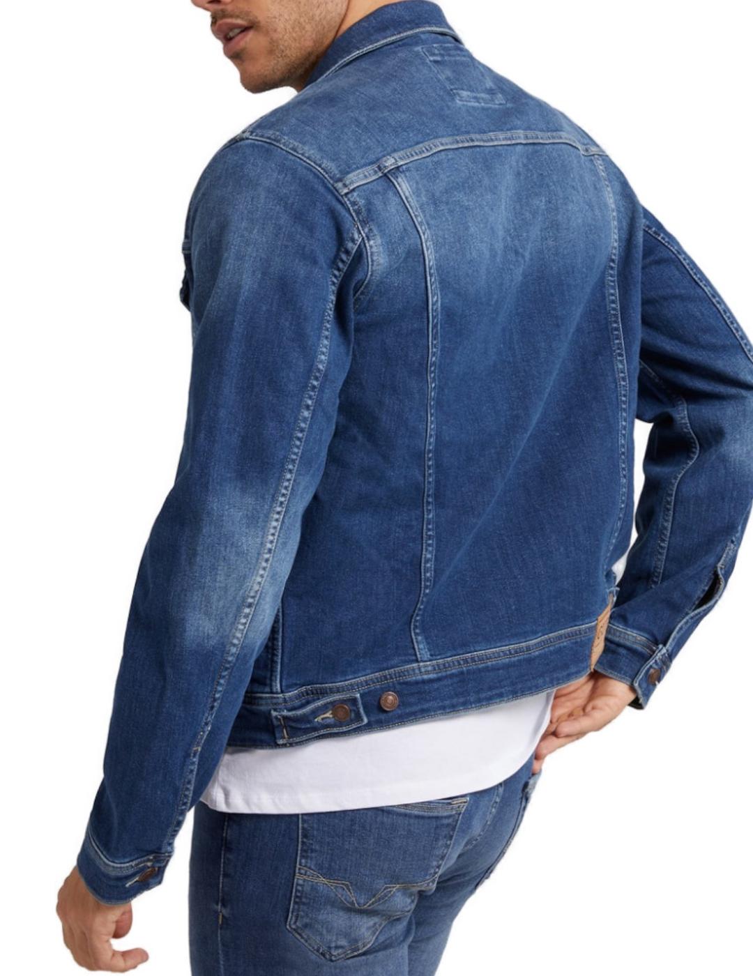 Cazadora Guess Dillon denim marino para hombre -a