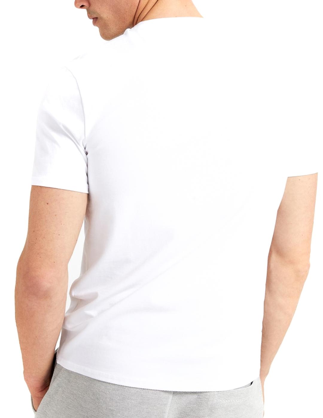 Camiseta Guess Splash blanca para hombre-a