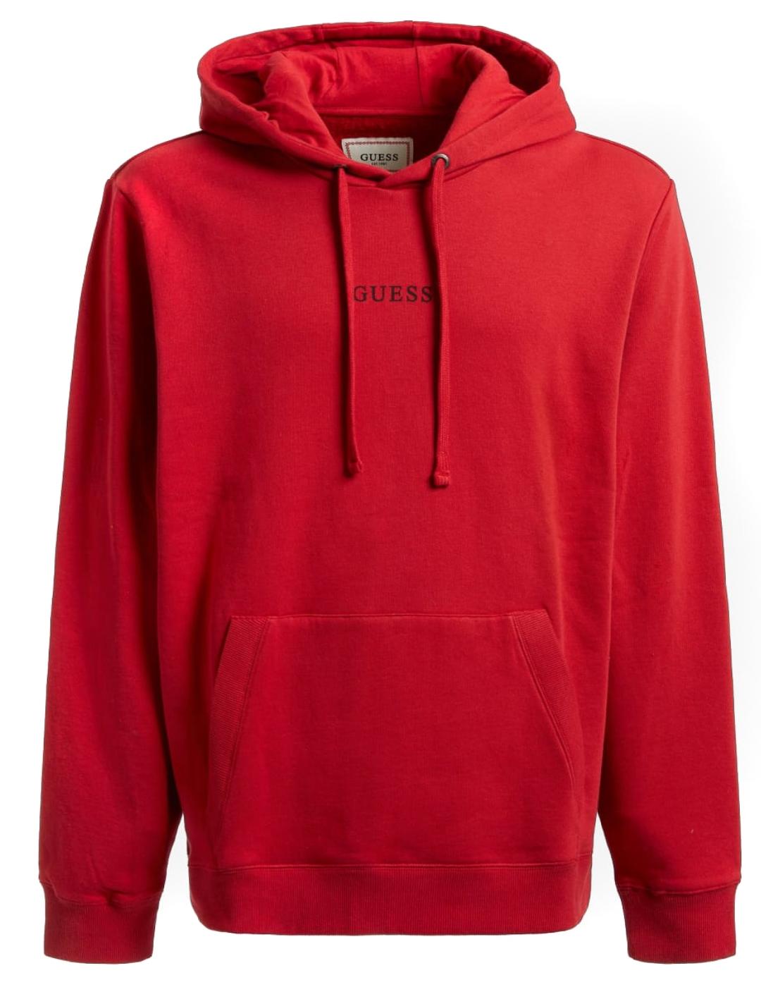 Sudadera Guess Roy roja para hombre-a