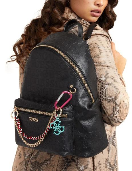 Motear en términos de nitrógeno Mochila Guess Naples negra para mujer-a