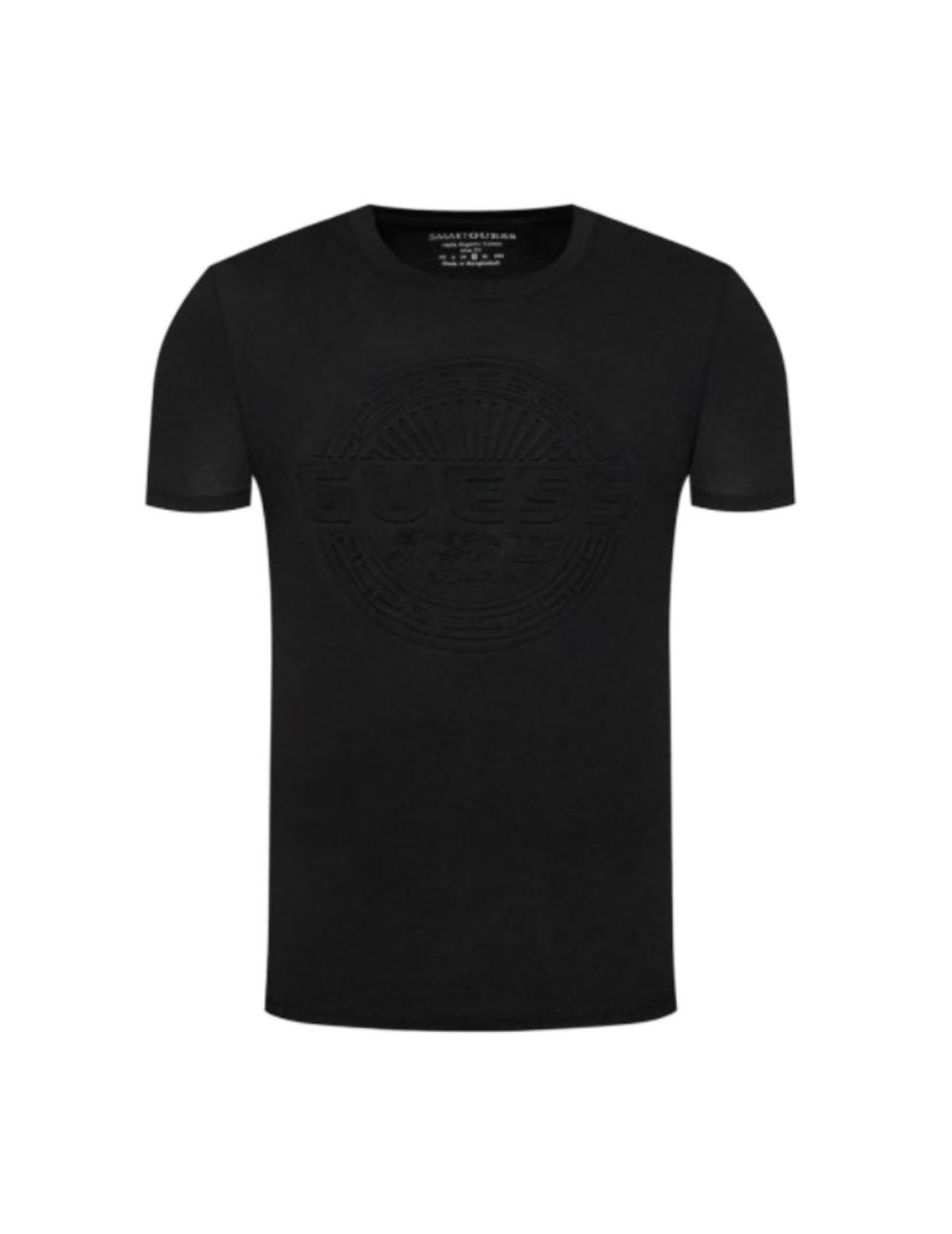 Camiseta Guess Basica negro para hombre-a