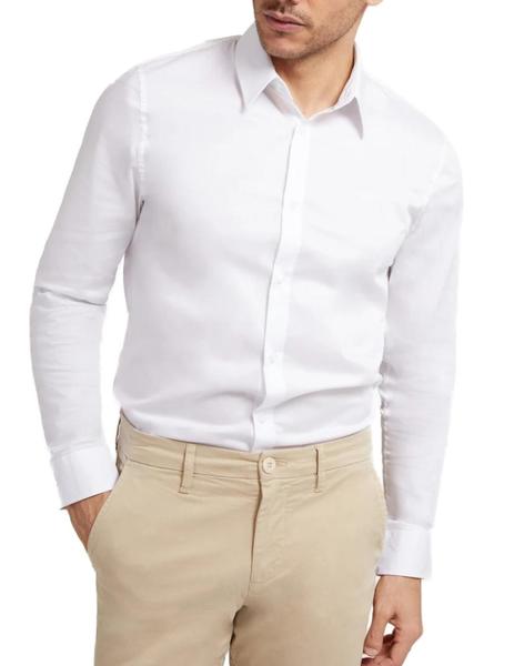 superficial especificar Ingenioso Camisa Guess Sunset blanca para hombre -a