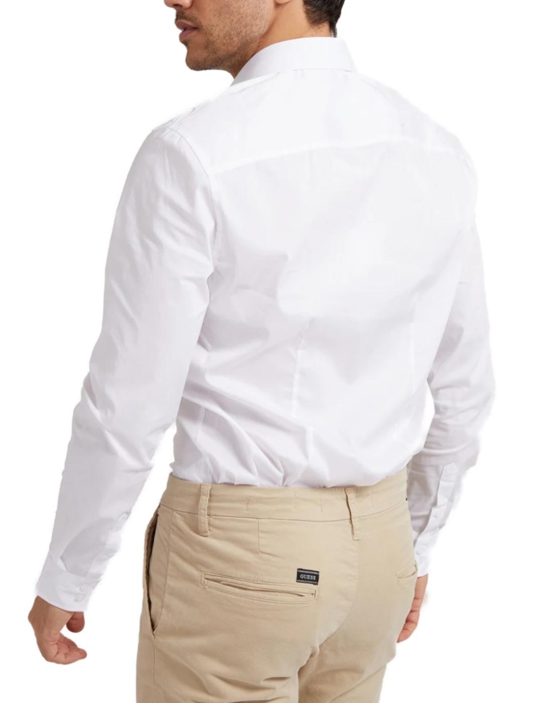 Camisa Guess Sunset blanca para hombre -a