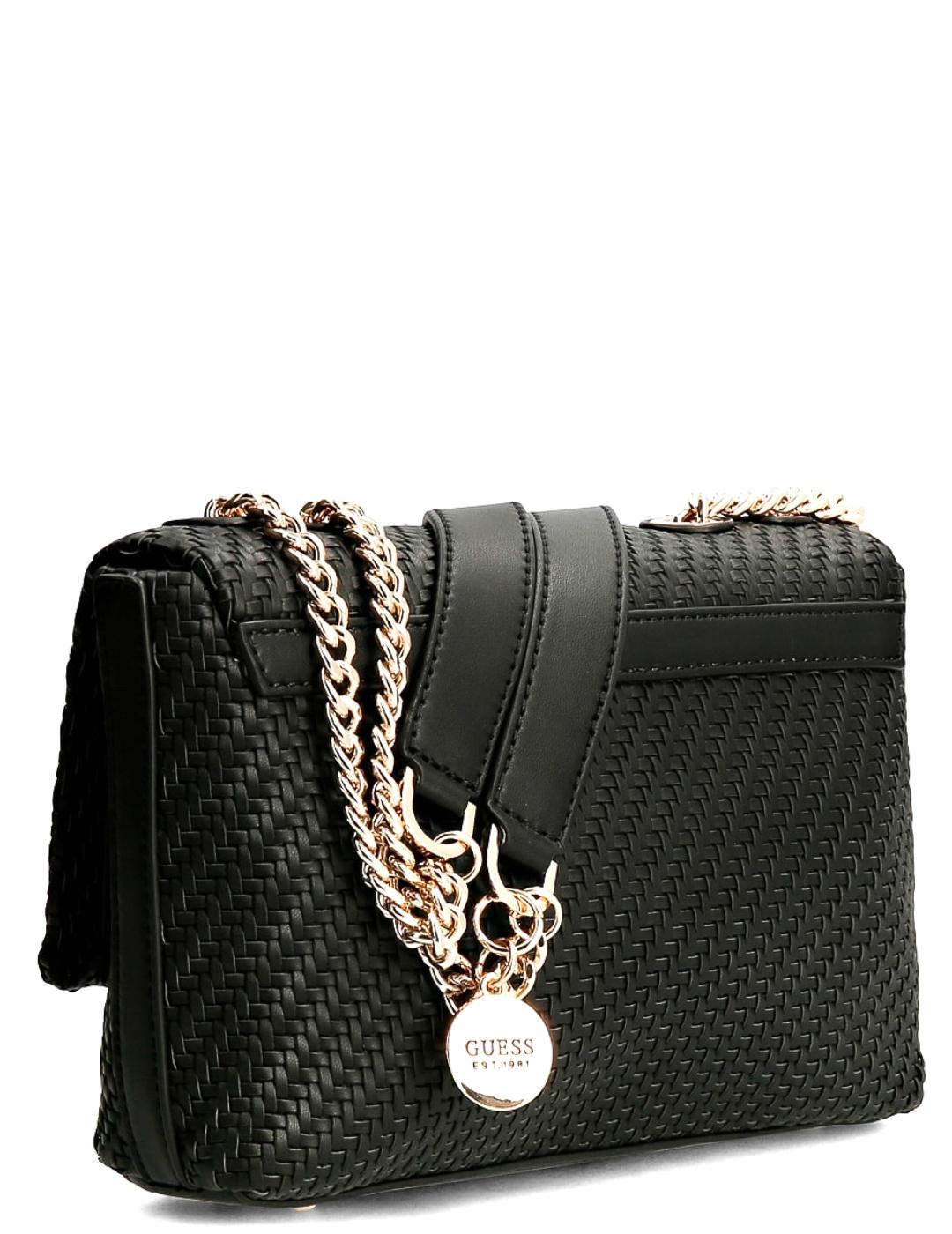 Bolso bandolera Guess Hassie negro para mujer-a