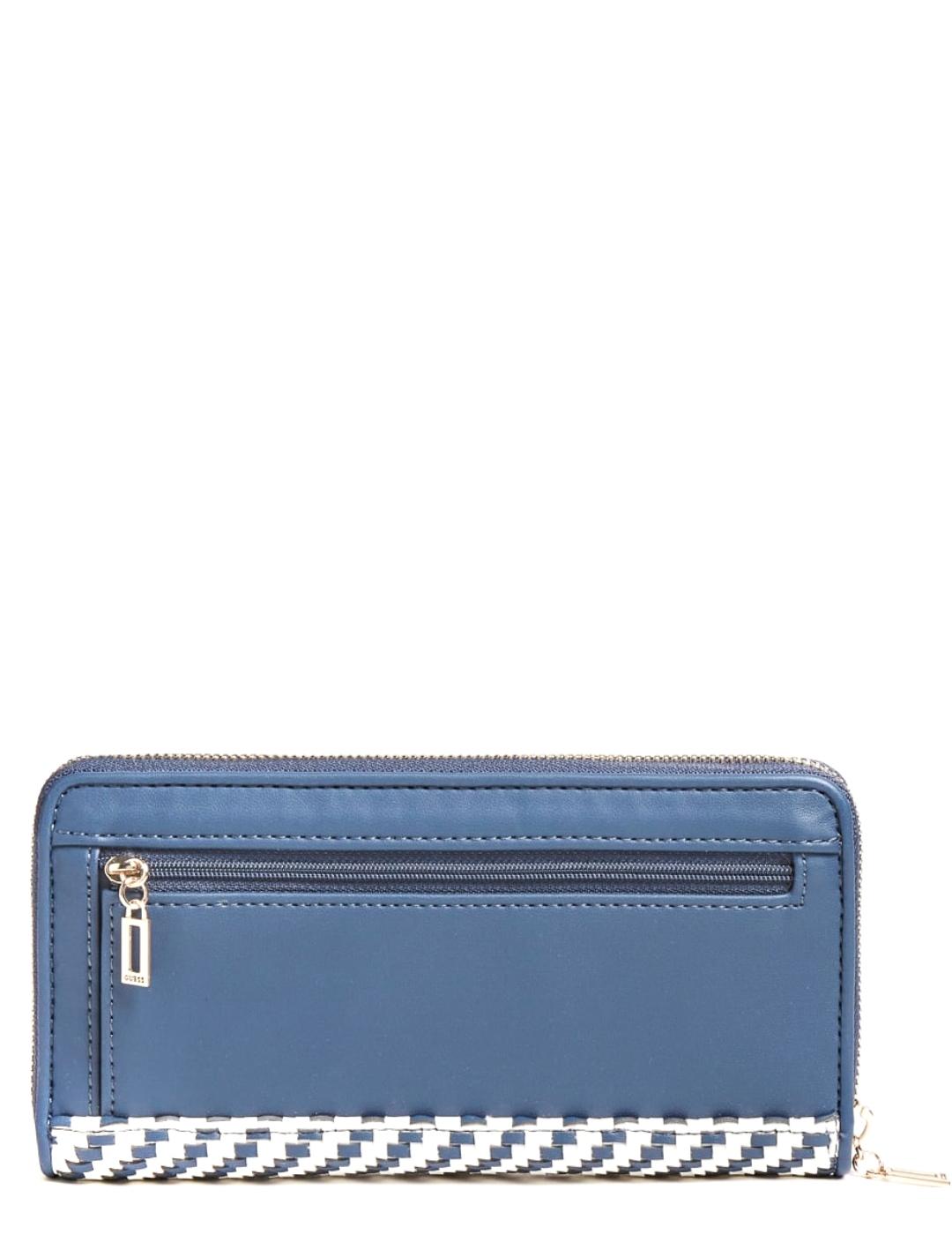 Cartera Guess Hassie azul estampado para mujer-a