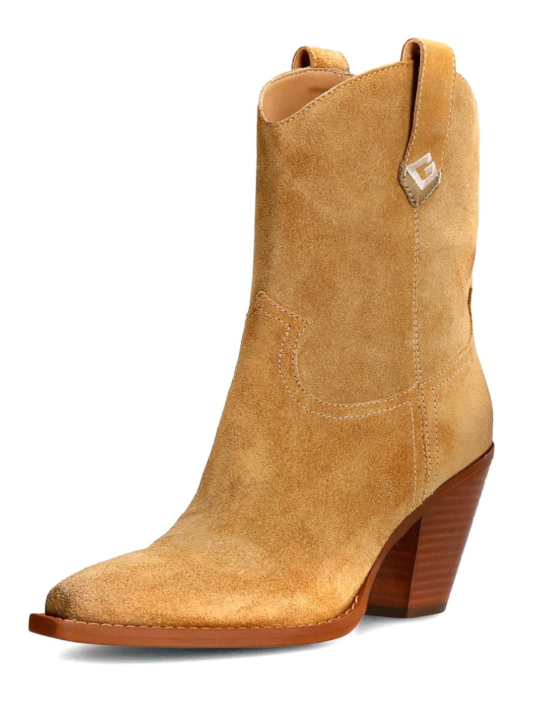 Bota Guess Farisas cowboy camel para mujer-a