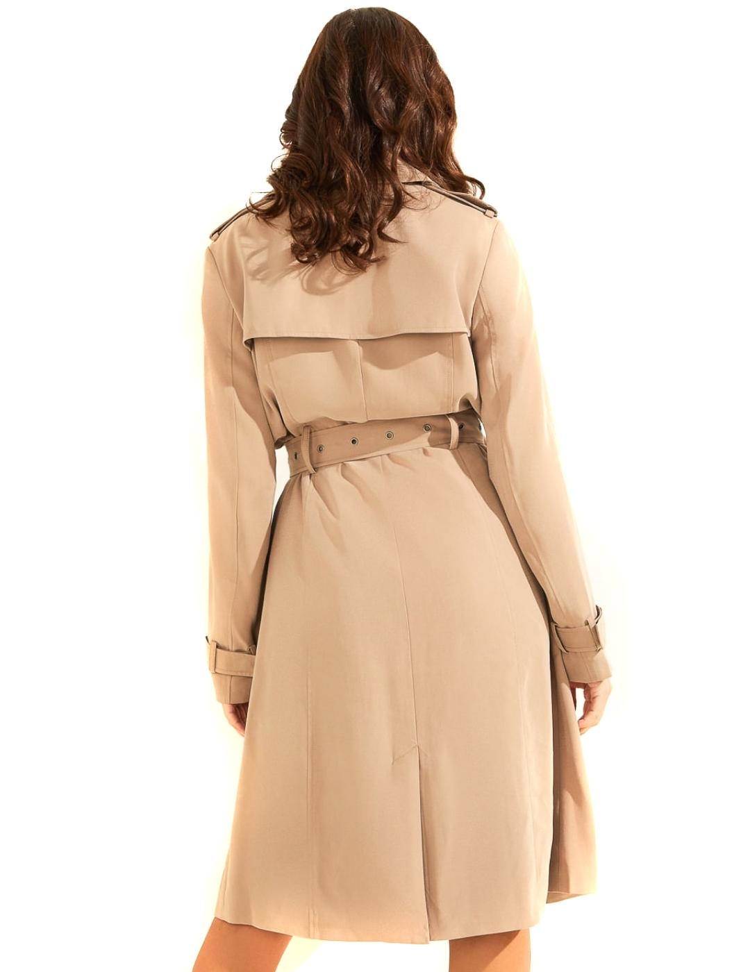 Gabardina Guess Gemma arena para mujer-a