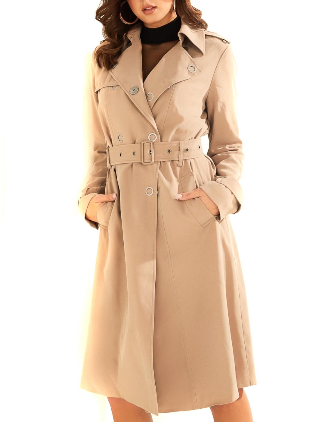 Gabardina Guess Gemma arena para mujer-a