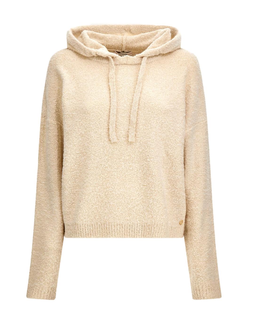  GUESS Sudadera activa de manga larga con logotipo bordado para  mujer, blanco, (White Blush) : Ropa, Zapatos y Joyería