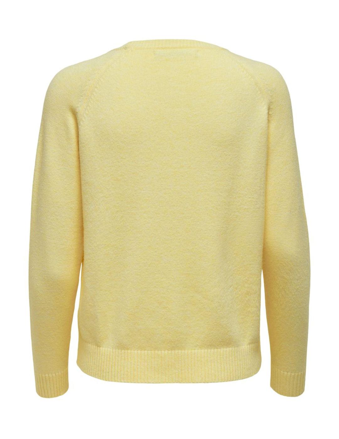 Jersey Only Lesly amarillo pastel para mujer-a