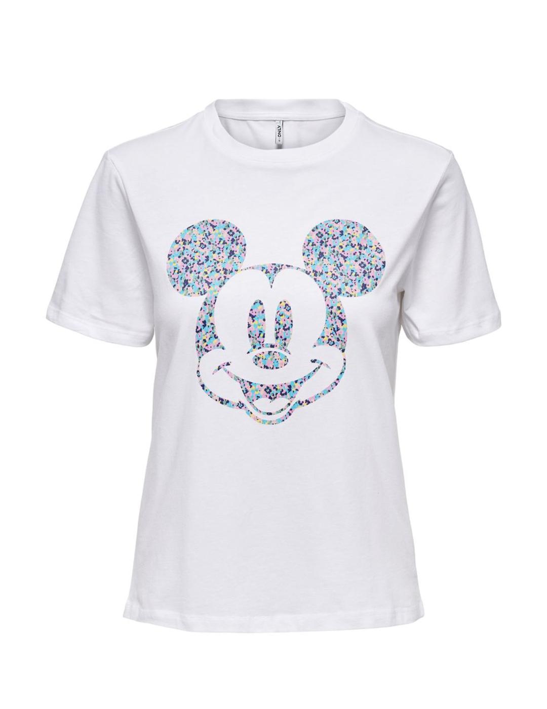 Camiseta Only Disney life blanca para mujer-a