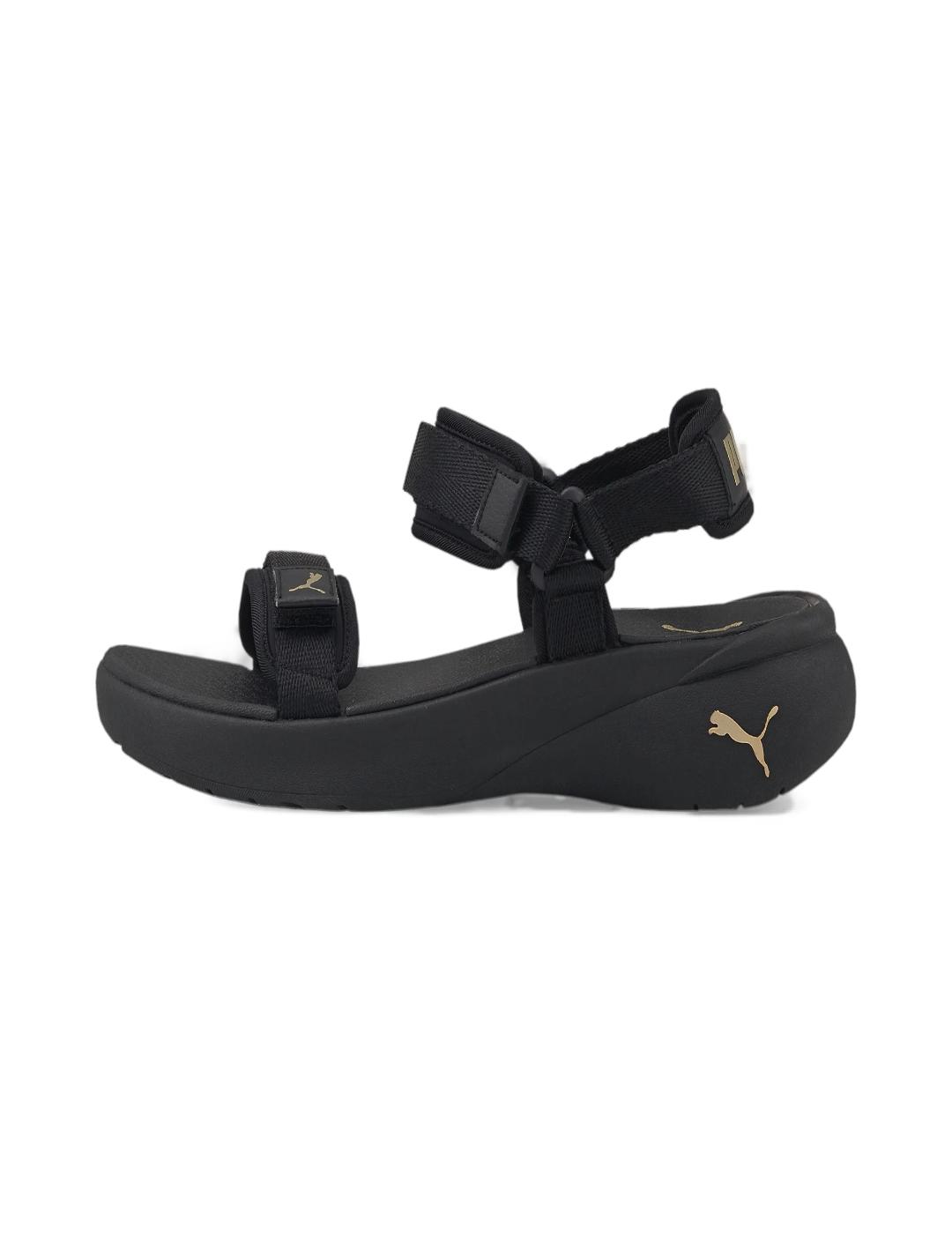 Sandalias Puma sportie negro para mujer -a