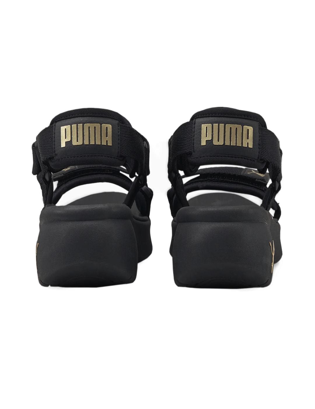 Sandalias Puma sportie negro para mujer -a