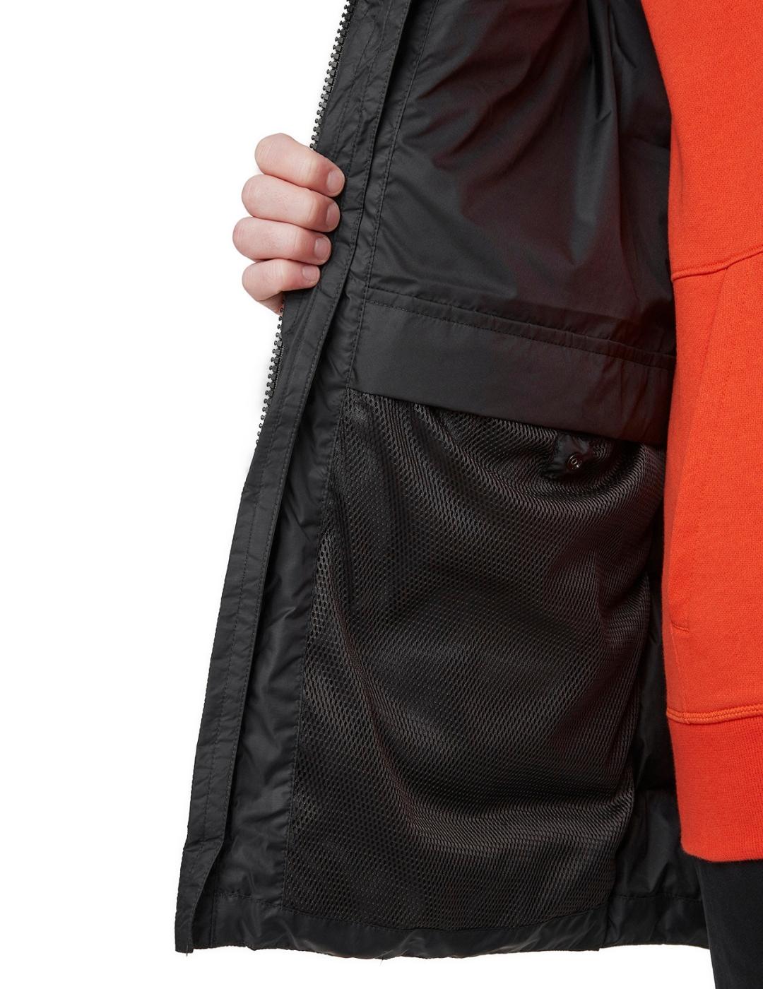 Plumas Helly Hansen Puffy long negro con capucha de hombre