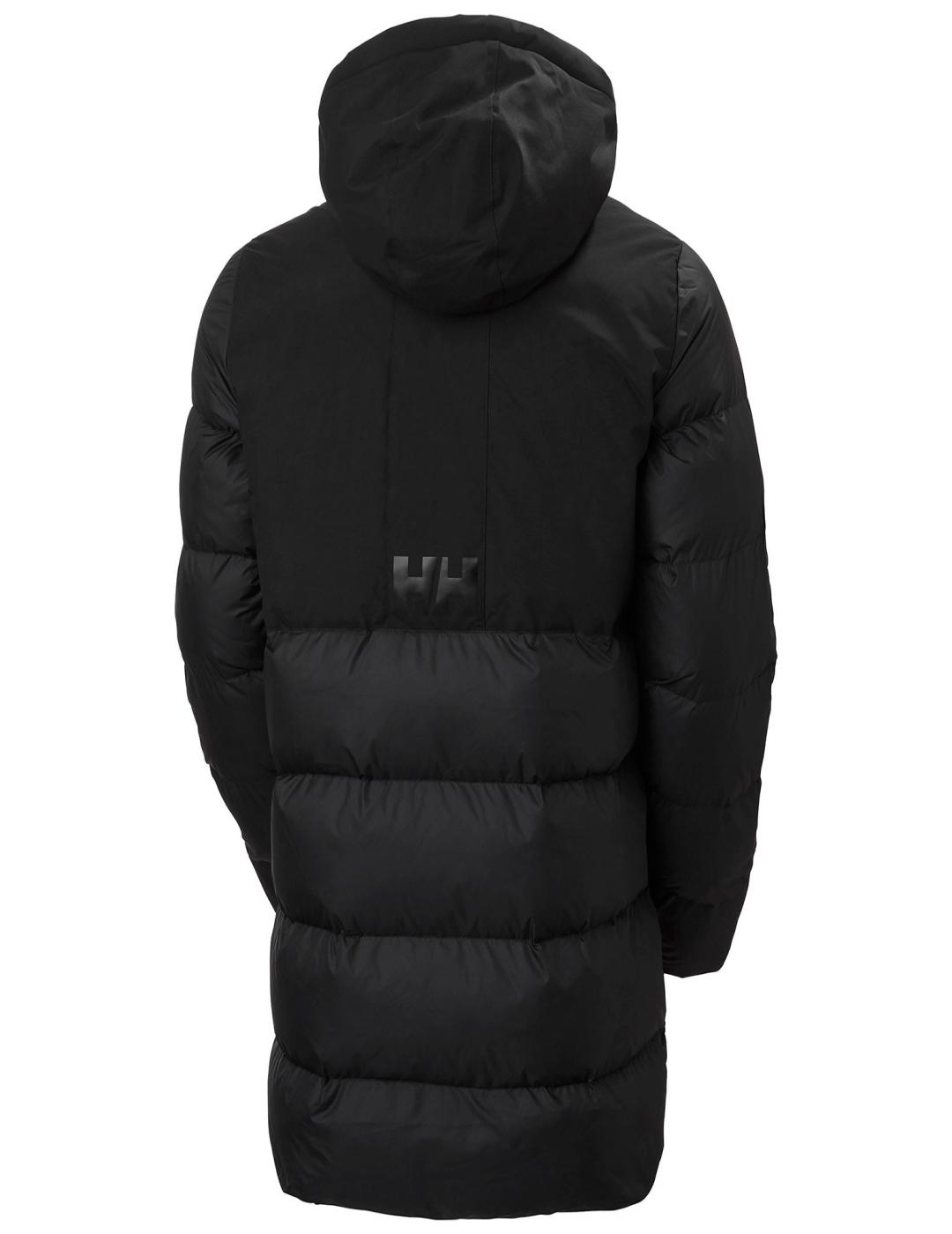 Plumas Helly Hansen Puffy long negro con capucha de hombre