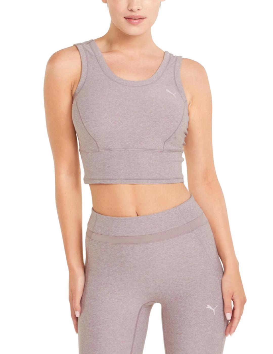 Top deporte Puma yoga lila para mujer -a