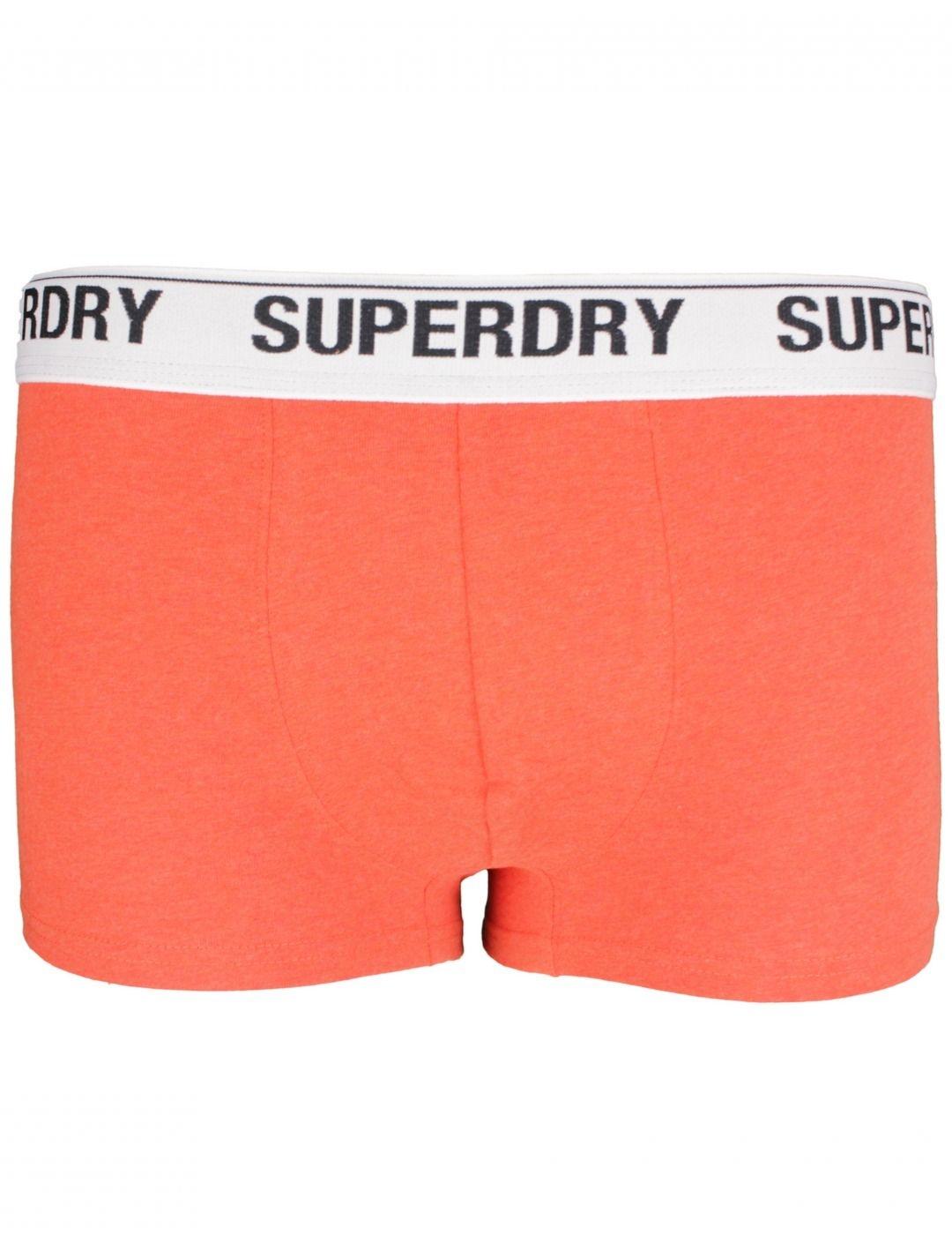 Intimo Superdry pack3 trunk Orange hombre-a
