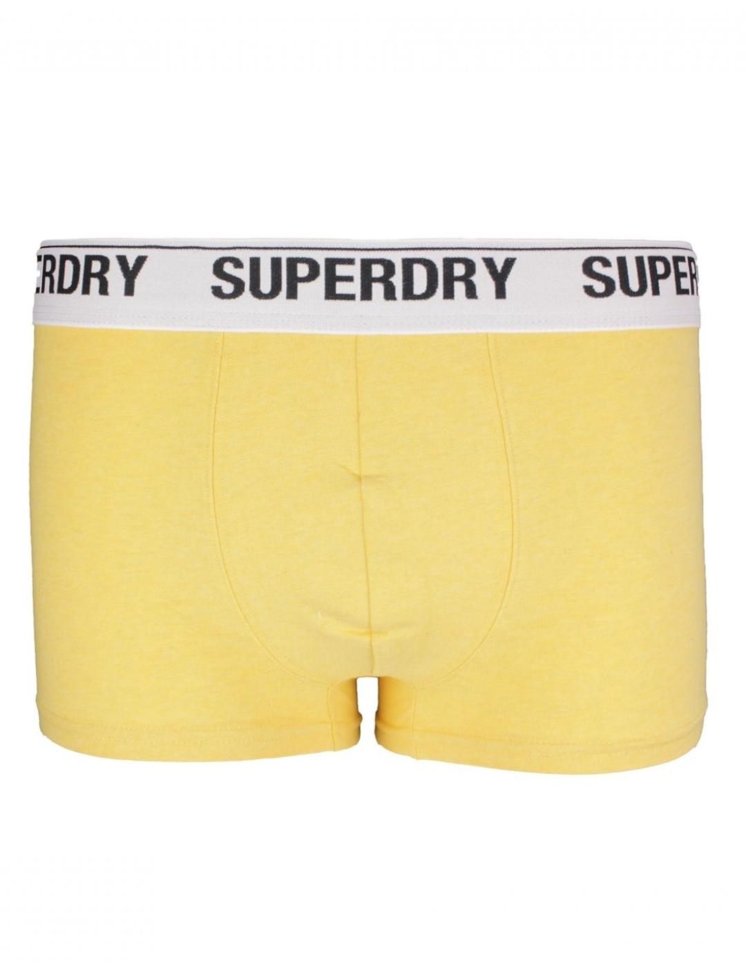 Intimo Superdry pack3 trunk Orange hombre-a