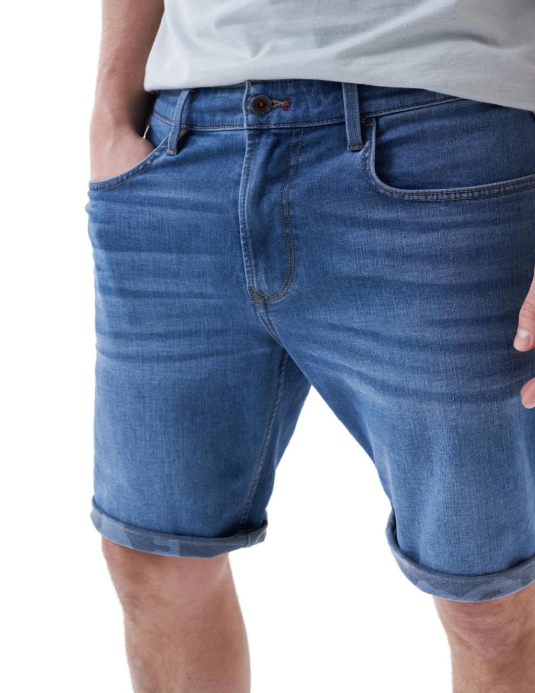 Pantalón corto Salsa vaquero para hombre-a