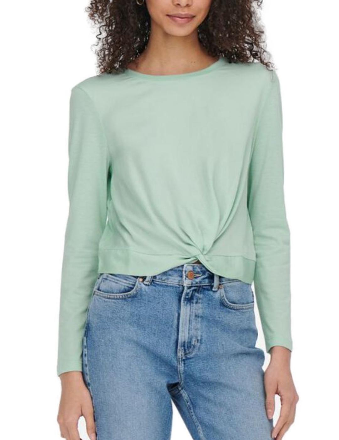 Camiseta Only Lava nudo turquesa para mujer-a