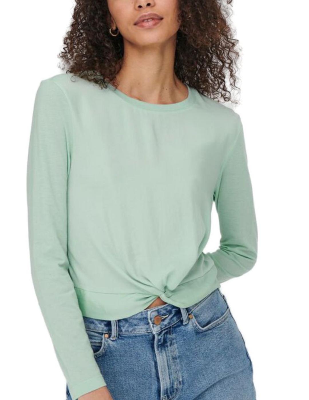 Camiseta Only Lava nudo turquesa para mujer-a