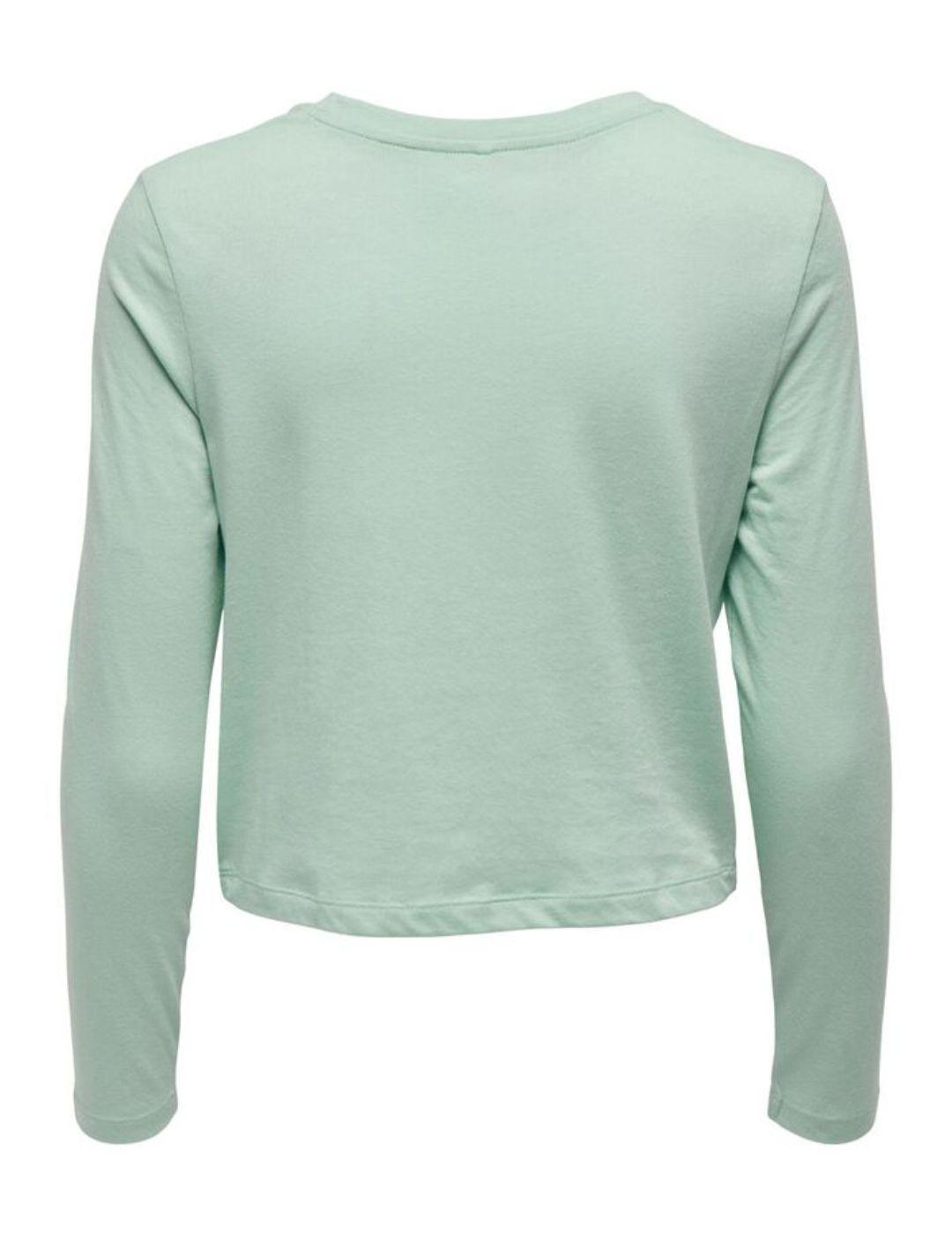 Camiseta Only Lava nudo turquesa para mujer-a