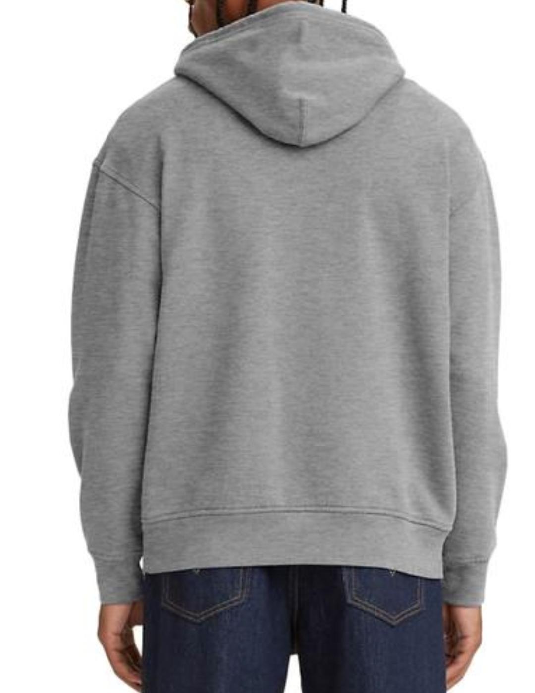 Sudadera Levi's gris con capucha para hombre - a