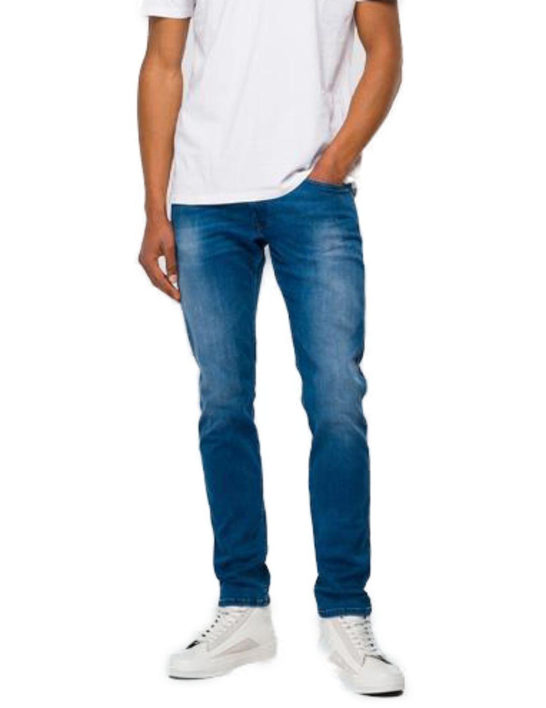 Pantalon Replay Anbass azul para hombre -a