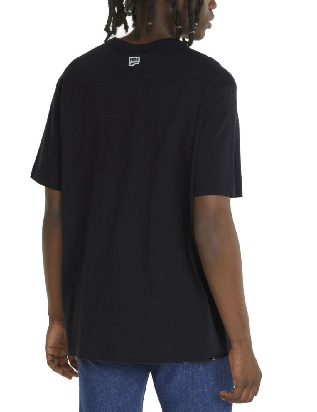 Camiseta Puma downtown graphic negro de hombre -a