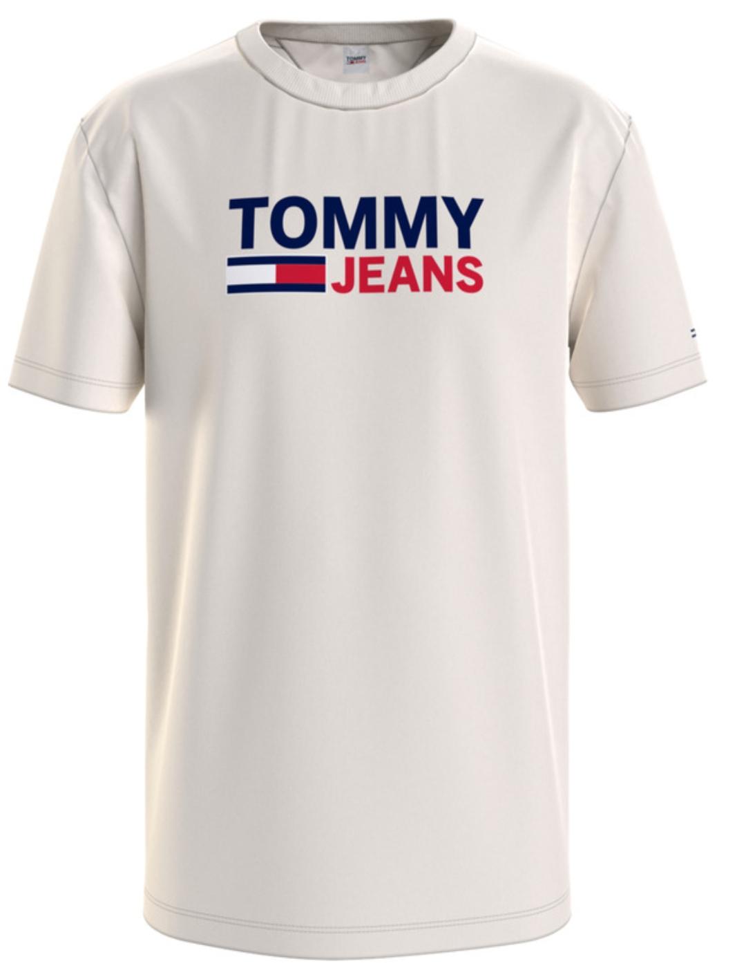 Camiseta Tommy Jeans blanca de hombre-a