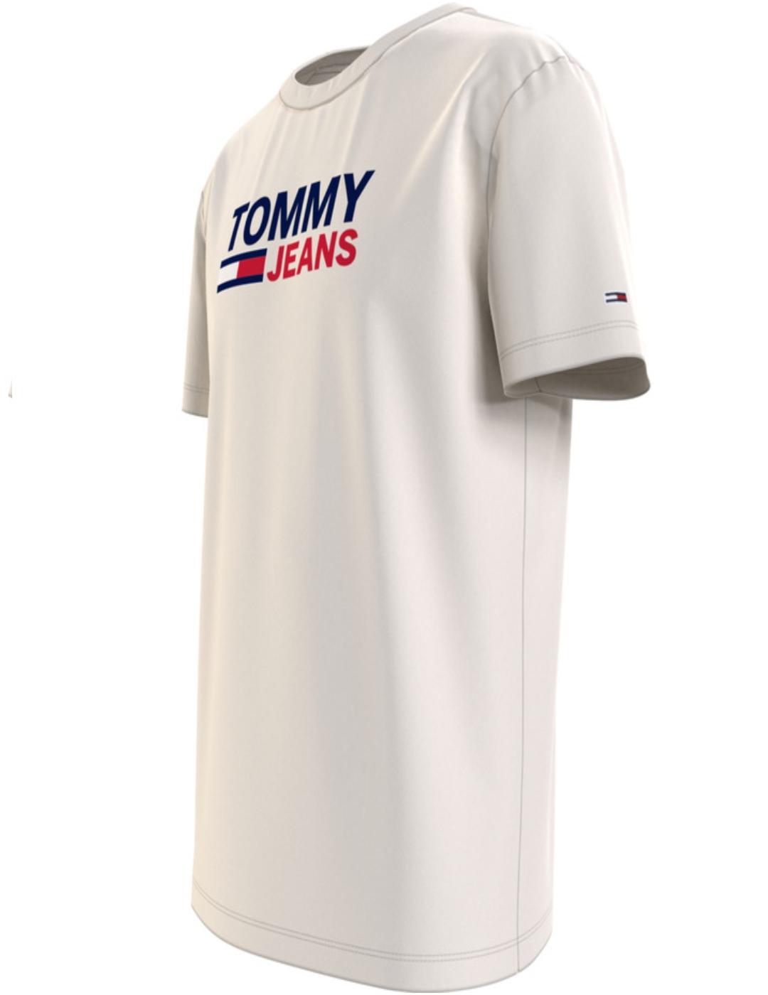 Camiseta Tommy Jeans blanca de hombre-a