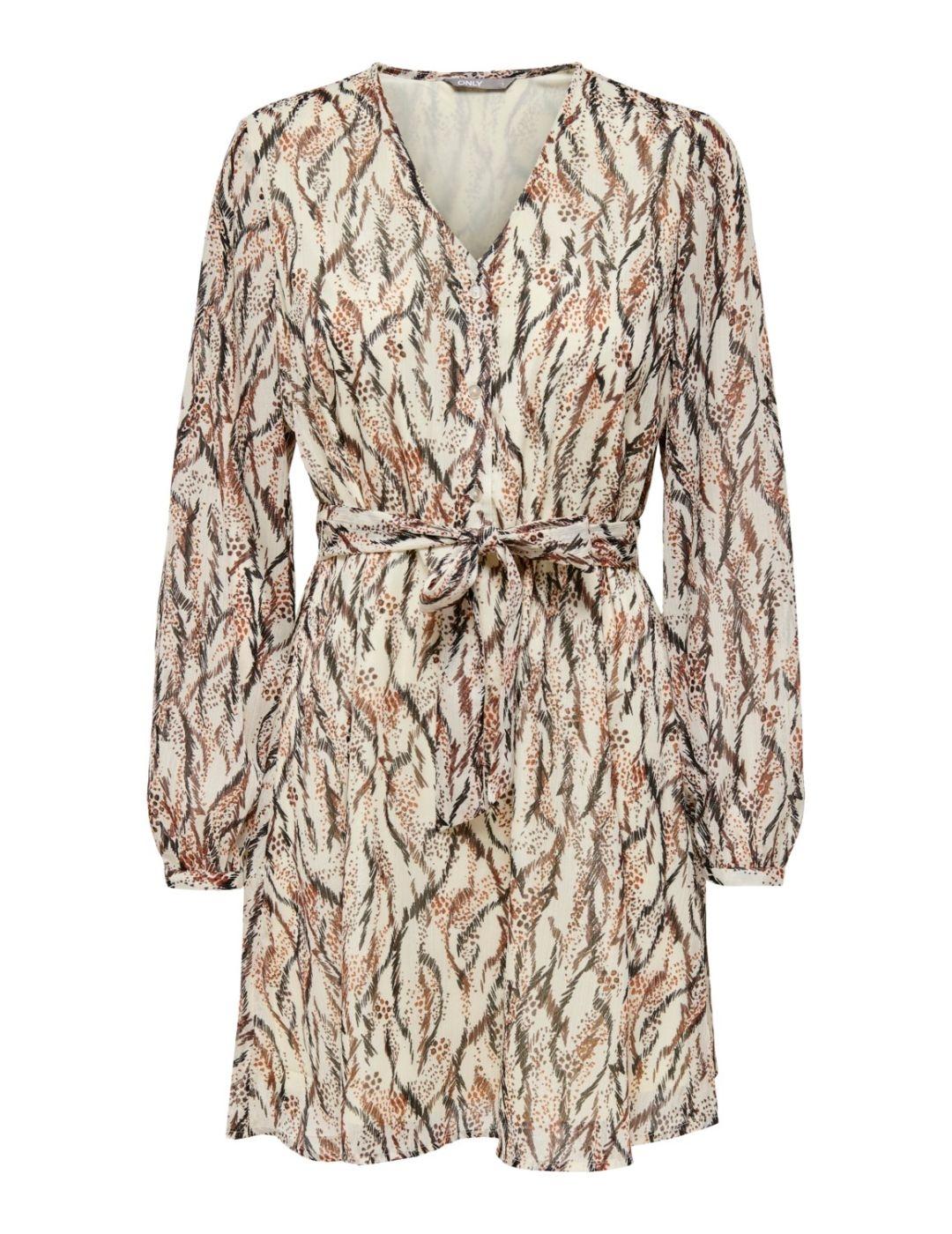 Vestido Only Floor estampado para mujer-a