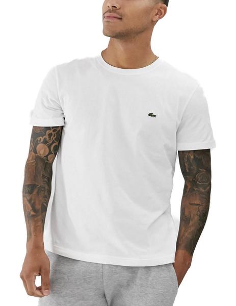 Camiseta Lacoste color blanco para hombre-a