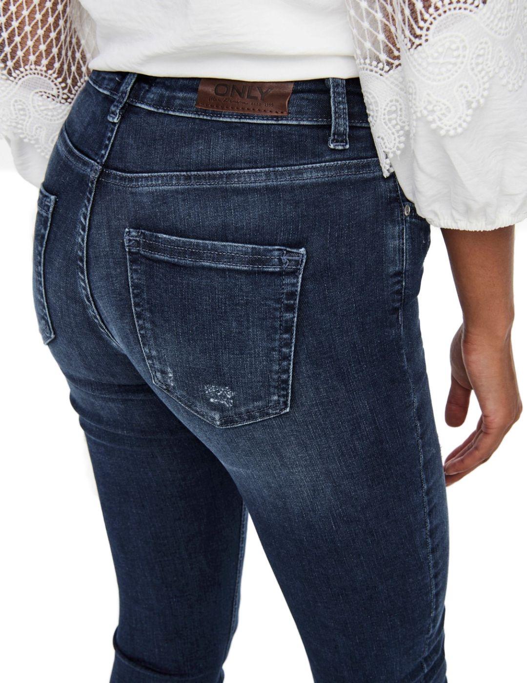 Pantalón vaquero Only Blush Noos azul marino para mujer