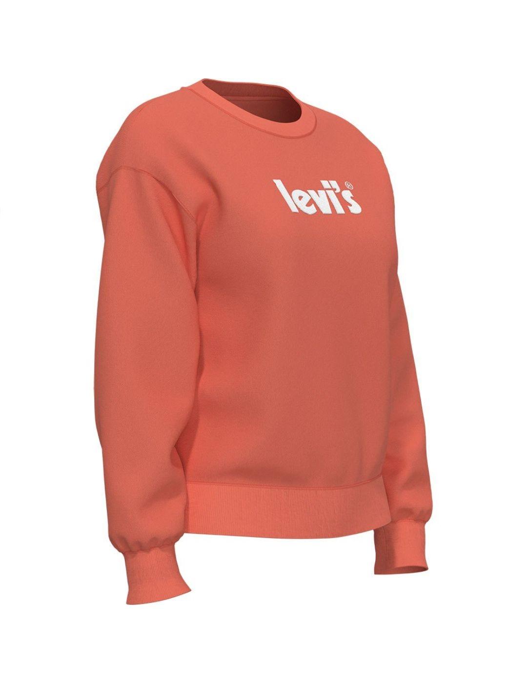 Sudadera Levis naranja para mujer -a