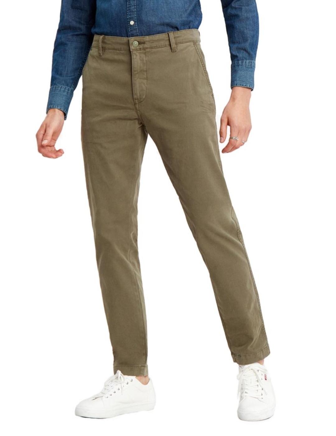 Pantalón Levis standard chino verde para hombre