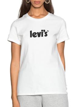 Camiseta Levis Seasonal Poster blanca para mujer-a