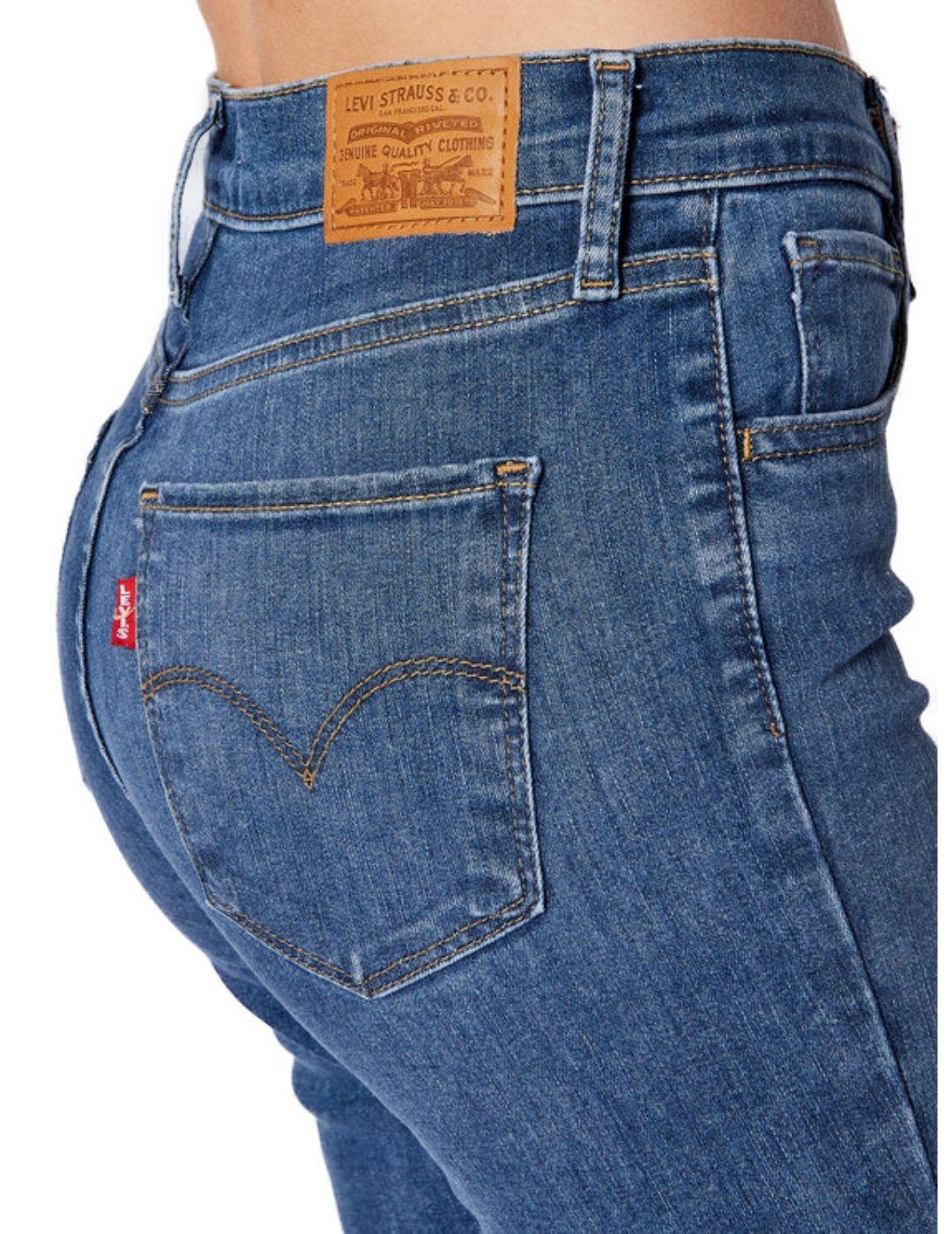Vaquero Levis Super Skinny azul para mujer a