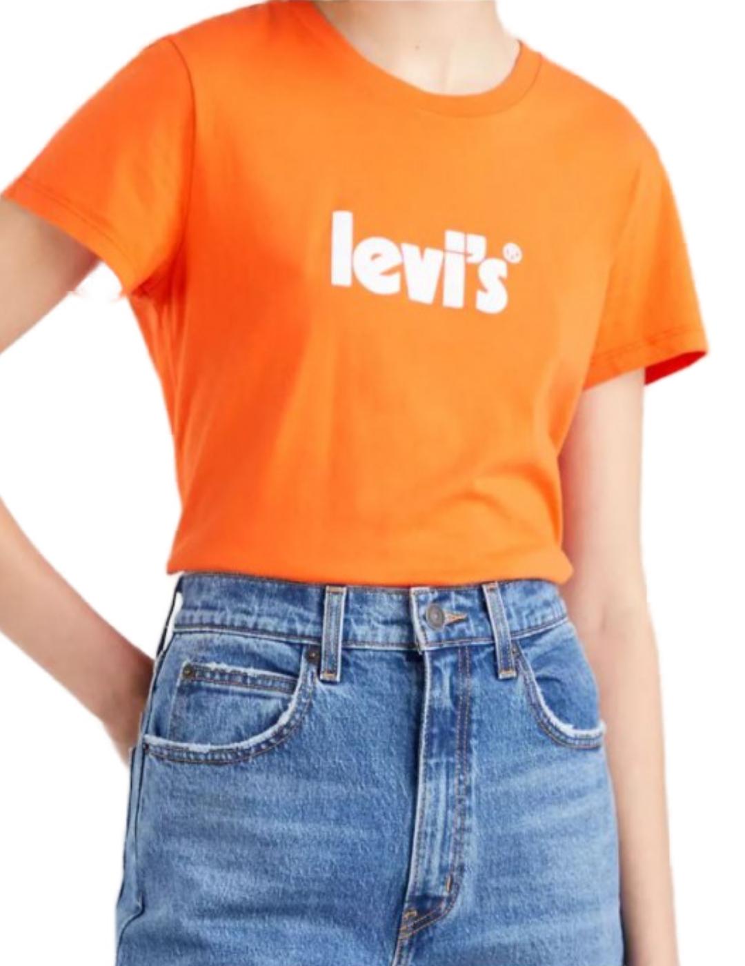 Camiseta Levis Poster Logo naranja para mujer -a