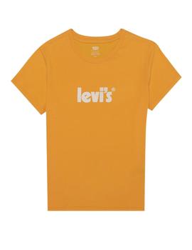 Camiseta Levis Poster Logo amarilla para mujer -a